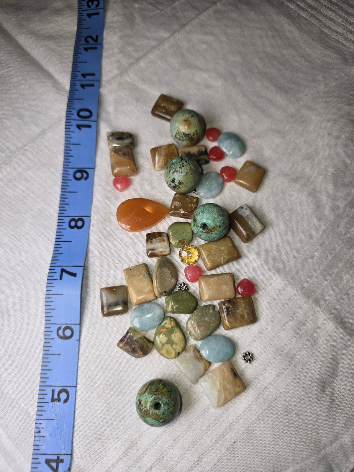 Mixed loose gemstone bead lot