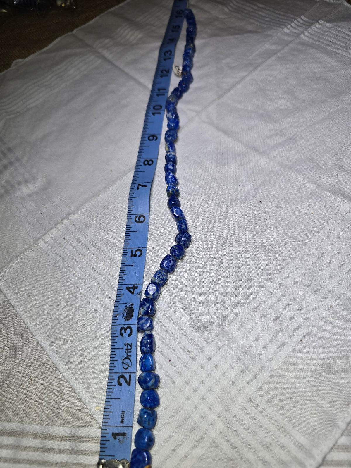 Lapis lazuli nugget bead strand