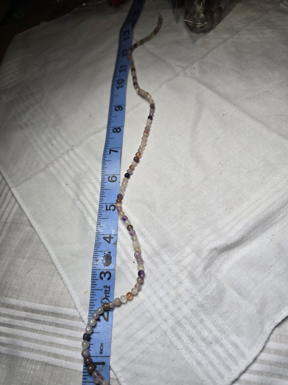Mixed small round bead strand