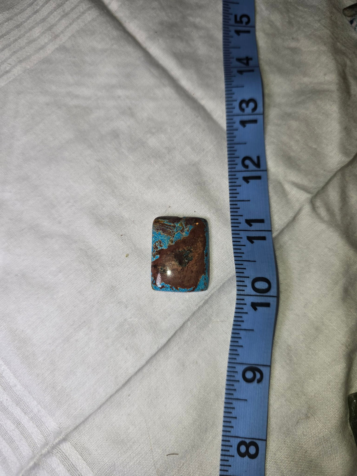 Blue Jasper square focal bead