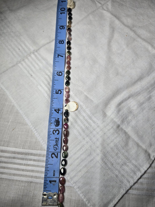 Tourmaline oval bead strand